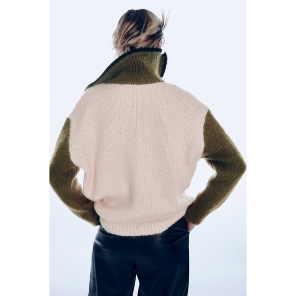 Zara COMBINATION KNIT CARDIGAN - Picture 5 of 8